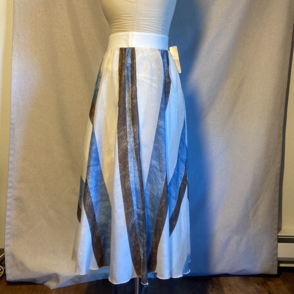 New. CHICO’S Tribal Stripes Skirt Size 0 US-4 - Picture 4 of 11